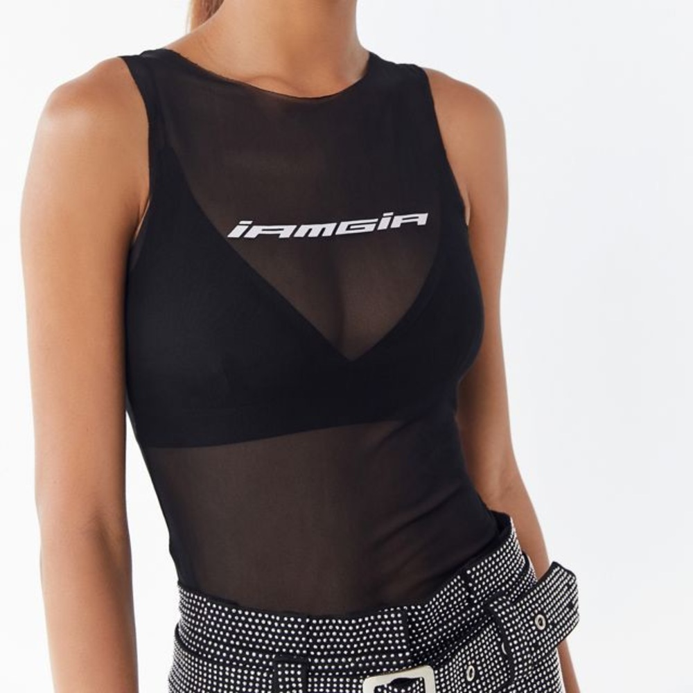 I.AM.GIA Sleeveless Mesh Top Size XS